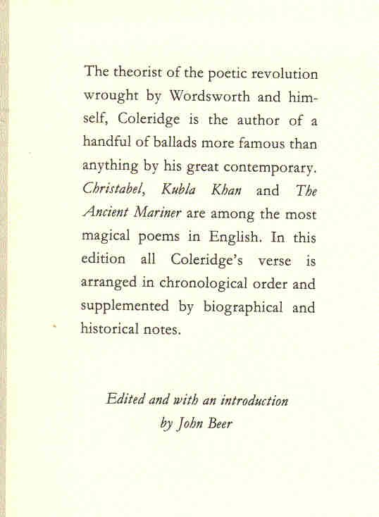 Coleridge, Samuel Taylor - Poems