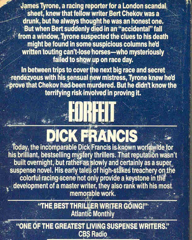Francis, Dick - Forfeit