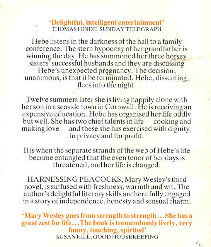 Wesley, Mary - Harnessing Peacocks