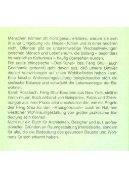 ROSSBACK, SARAH - Feng Shui - Die chinesische Kinst des gesunden Wohnens, null 1998 antikvár könyv
