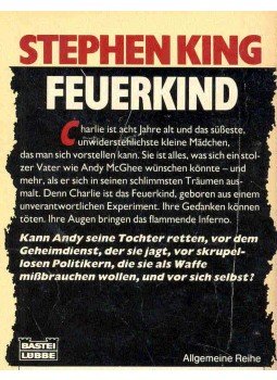 Stephen King - Feuerkind Stephen King - Feuerkind, null 1984 antikvár könyv