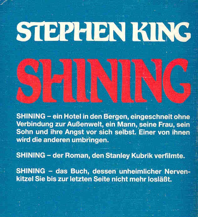 Stephen King - Shining (német)