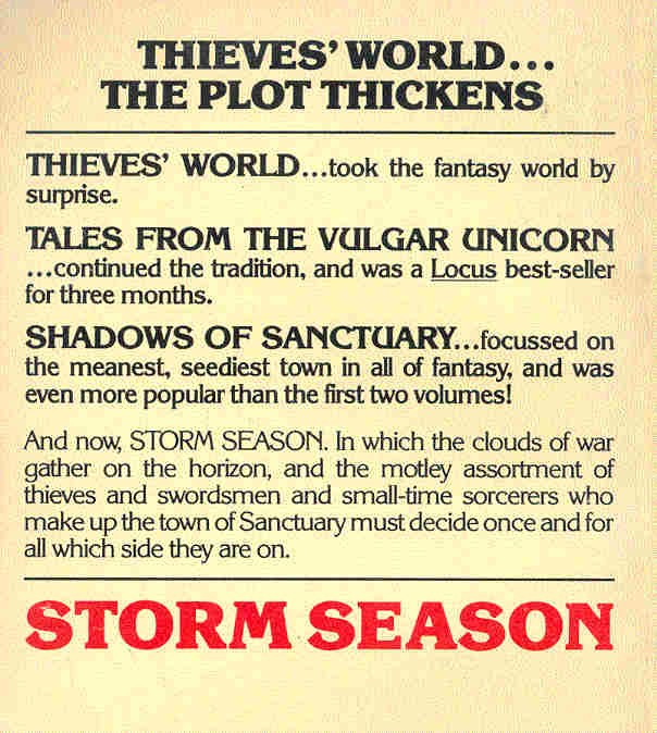 ASPRIN, ROBERT LYNN - Thieves' World Adventure #4 - Storm Season