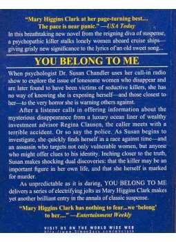 Mary Higgins Clark - You Belong to Me Mary Higgins Clark - You Belong to Me, null 1999 antikvár könyv