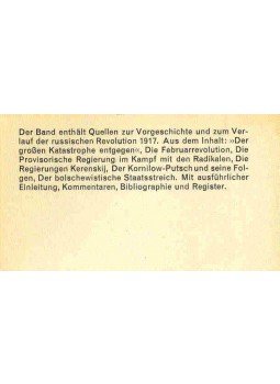 HELLMANN, MANFRED - Die russische Revolution 1917 - Von der Abdankung des Zaren bis zum Staatsstreich der Bolschewiki, null 1964 antikvár könyv