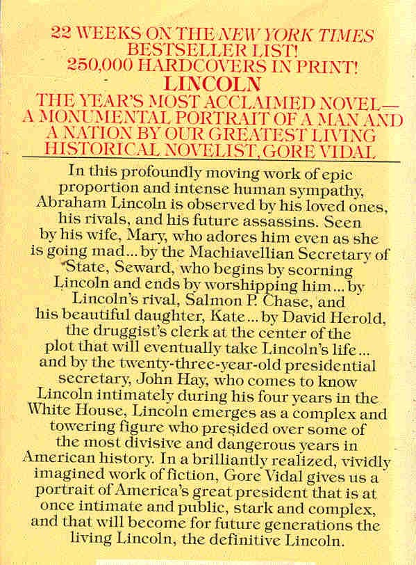 Vidal, Gore - Lincoln