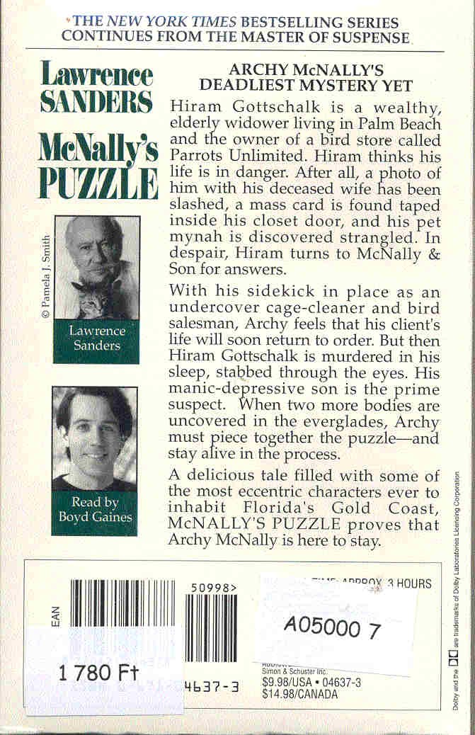 Sanders, Lawrence - McNally's Puzzle
