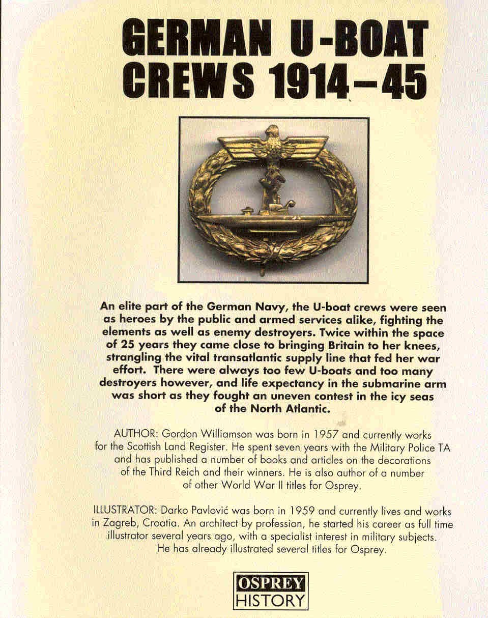 Williamson, Gordon - German U-Boat Crews 1914-45
