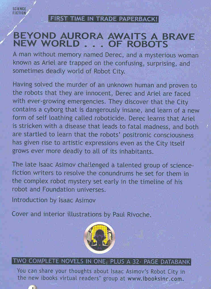 ASIMOV, ISAAC - WU, WILLIAM F, - COVER, ARTHUR BYRON - Isaac Asimov's Robot City 2