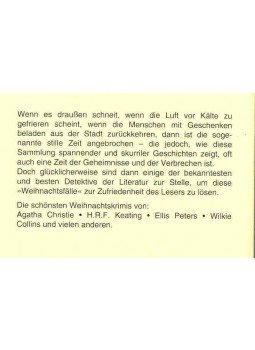 DALBY, RICHARD - Stille Zeit und schrille Morde - Die schönsten Wihnachtskrimis von Agatha Christie, Wilkie Collins, Arthur Conan Doyle, Ellis Peters, H. R. F. Keating u. a., null 1995 antikvár könyv