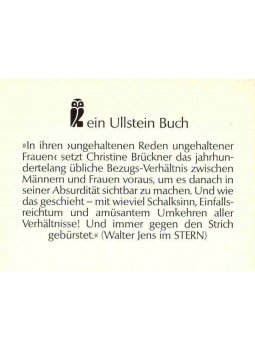 BRÜCKNER, CHRISTINE - Wenn du geredet hättest, Desdemona - Ungehaltene Reden ungehaltener Frauen, null 1987 antikvár könyv