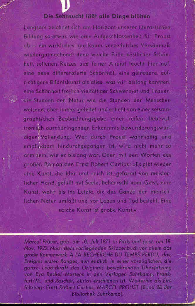 Marcel Proust - Tage der Freuden