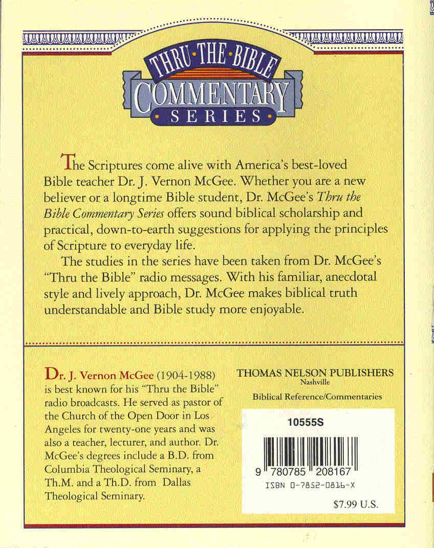 McGEE, J. VERNON - Hebrews - Chapters 1-7