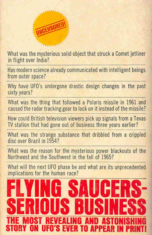 EDWARDS, FRANK - Flying Saucers - Serious Business