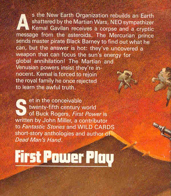 MILLER, JOHN - Buck Rogers - The 25th Century: The Inner Planets #1 - First Power Play