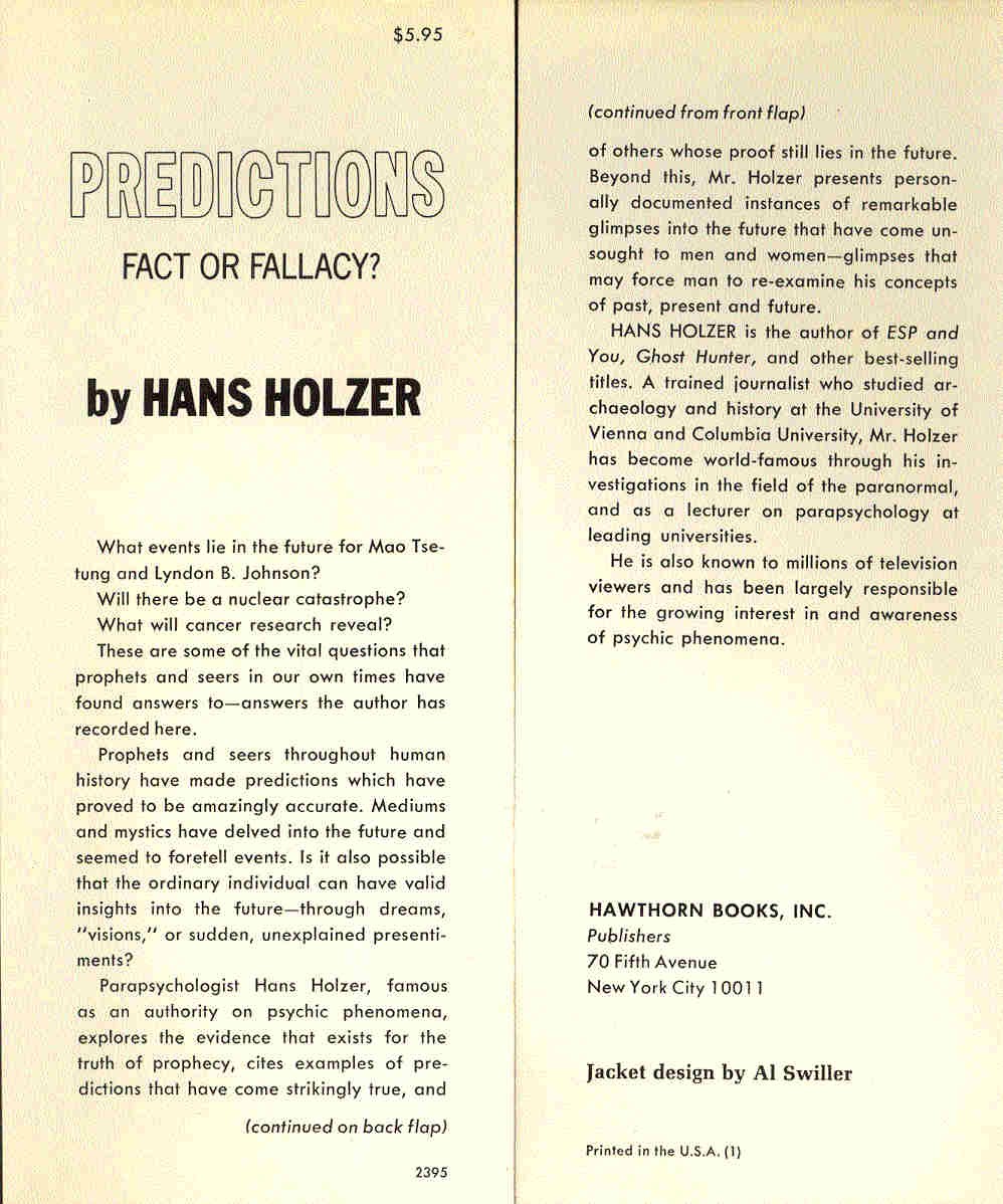 Holzer, Hans - Predictions - Fact or Fallacy? The startling truth about the ability to see into the future