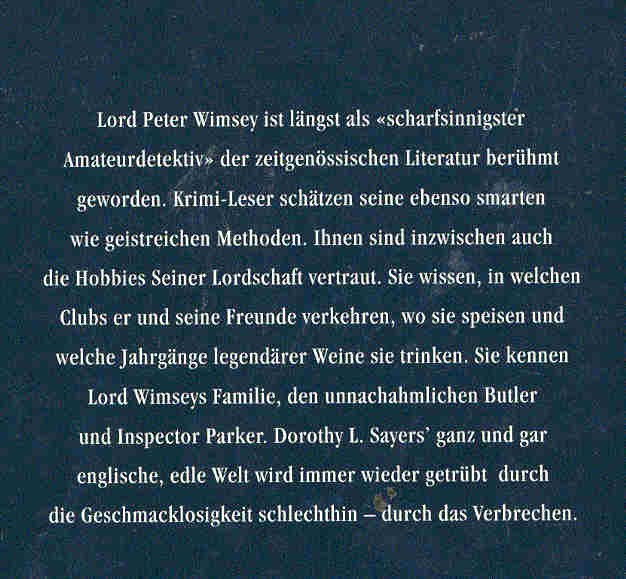 L. Sayers, Dorothy - Der Mann mit den Kupferfingern (Eredeti cím: Lord Peter Views the Body)