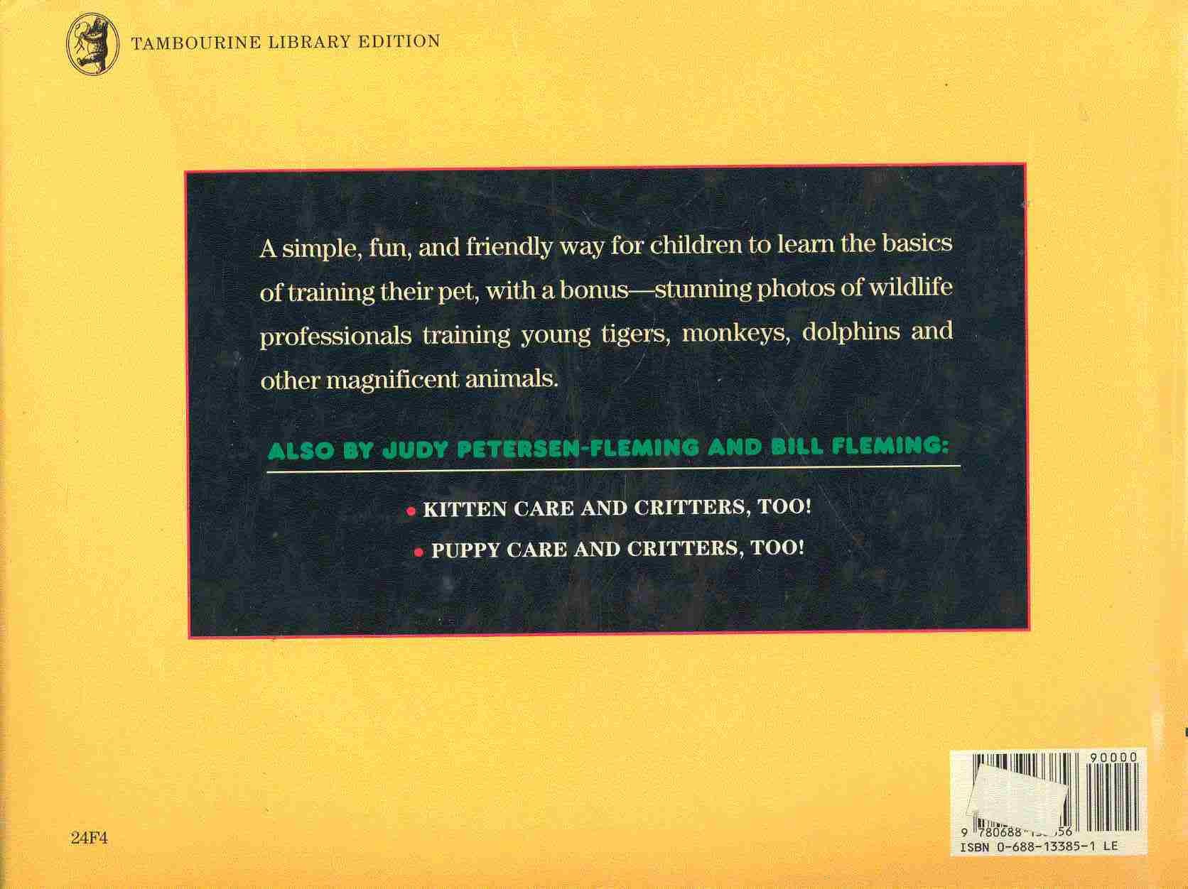 PETERSEN-FLEMING, JUDY,FELMING, BILL - Puppy Training and Critters, Too!