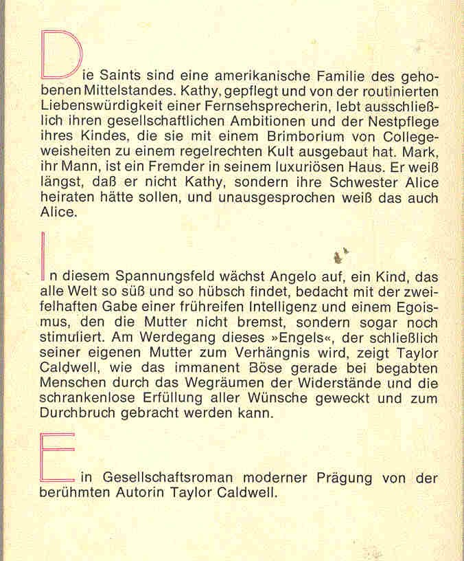 Caldwell, Taylor - Der Engel
