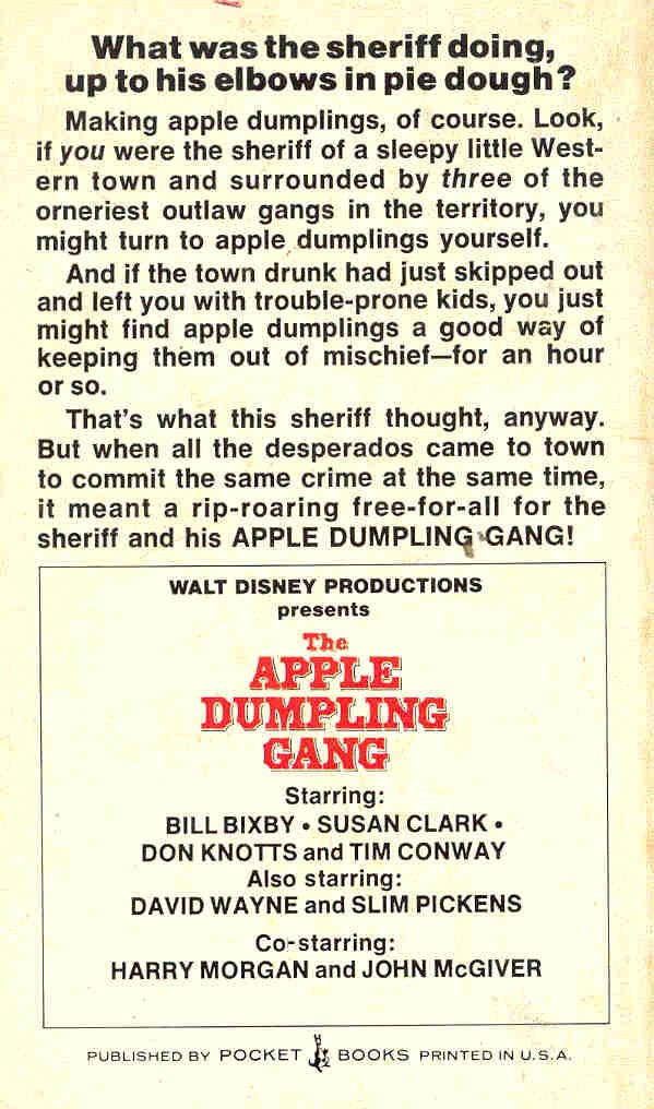 BICKHAM, JACK M. - The Apple Dumpling Gang