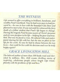 HILL, GRACE LIVINGSTON - The Witness HILL, GRACE LIVINGSTON - The Witness, null 1986 antikvár könyv