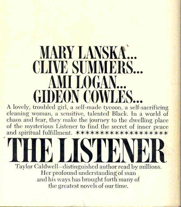 Caldwell, Taylor - The Listener