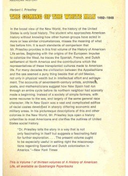 PRIESTLEY, HERBERT I. - The Coming of the White Man, null 1971 antikvár könyv