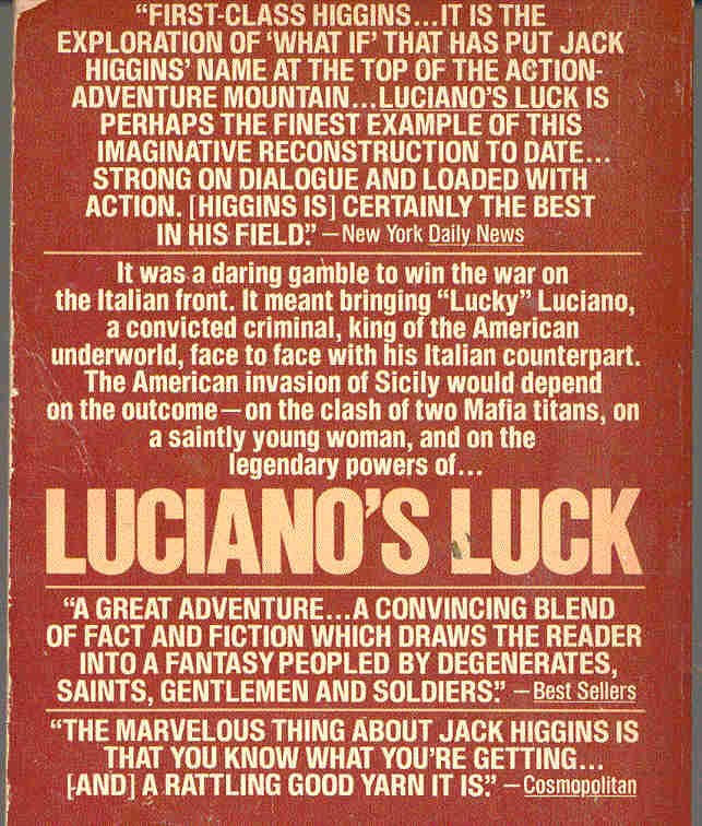 Jack Higgins - Luciano's Luck