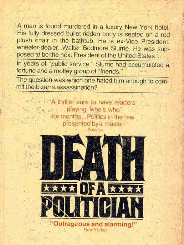 Condon, Richard - Death of a Politician