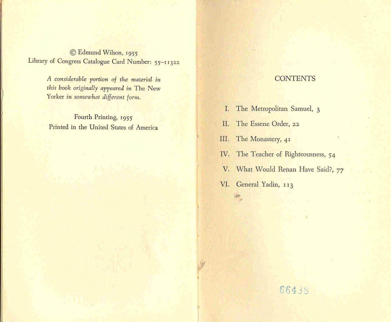 Wilson, Edmund - The Scrolls from the Dead Sea