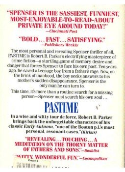 Parker, Robert B. - Pastime Parker, Robert B. - Pastime, null 1992 antikvár könyv