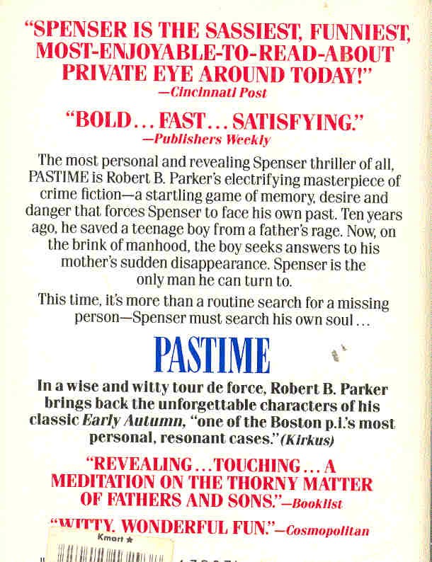 Parker, Robert B. - Pastime