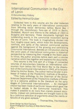 GRUBER, HELMUT - International Communism in the era of Lenin, null 1972 antikvár könyv