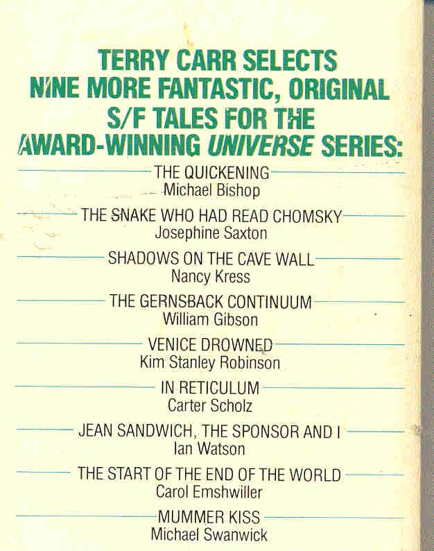 CARR, TERRY - Universe 11 - Super S/F Stories