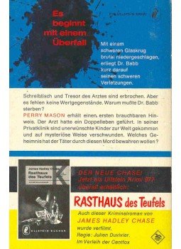 Gardner, Erle Stanley - Perry Mason und die Katze mit dem Goldfisch (Eredeti cím: The Case of the Screaming Woman), null 0 antikvár könyv