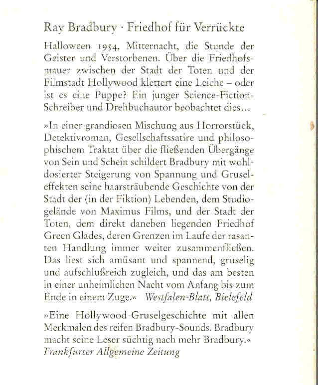 Ray Bradbury - Friedhof für Verrückte