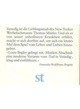 Begley, Louis - Mistlers Abschied (Eredeti cím: Mistler's Exit) Begley, Louis - Mistlers Abschied (Eredeti cím: Mistler's Exit), null 2003 antikvár könyv