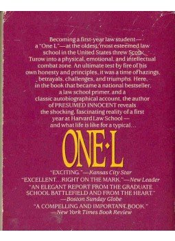 Scott Turow - One L Scott Turow - One L, null 1988 antikvár könyv