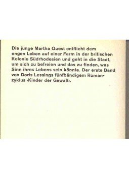 Lessing, Doris - Martha Quest Lessing, Doris - Martha Quest, null 1985 antikvár könyv