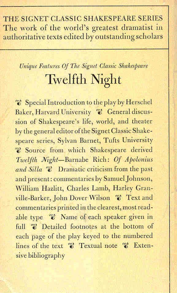 William Shakespeare - Twelfth Night