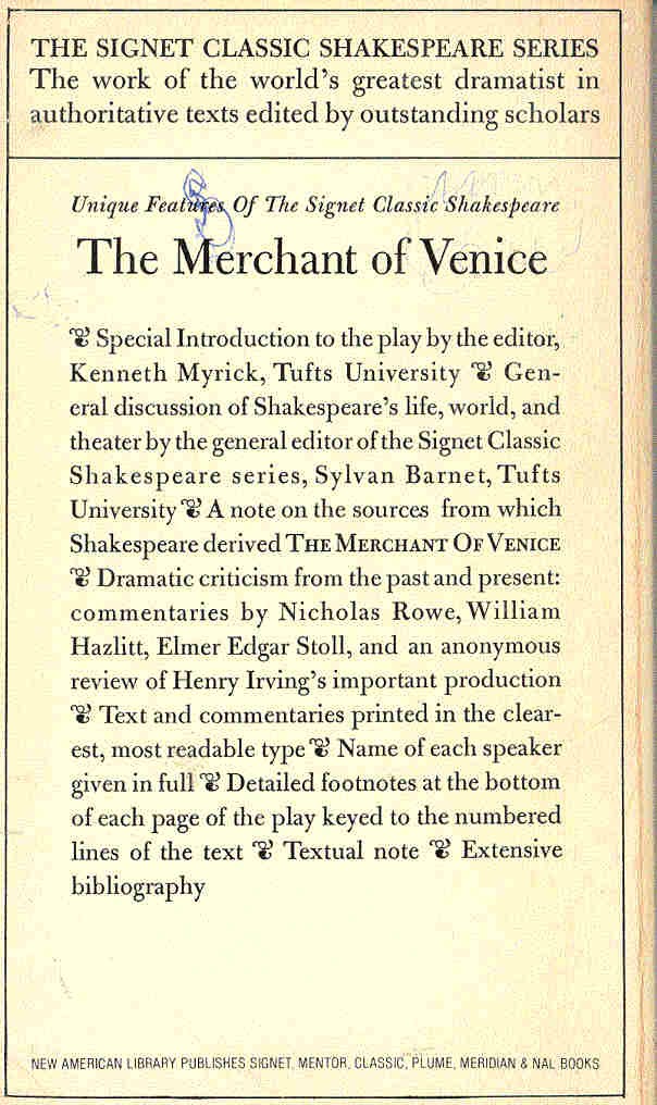 William Shakespeare - The Merchant of Venice