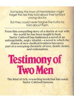 Caldwell, Taylor - Testimony of Two Men Caldwell, Taylor - Testimony of Two Men, null 1988 antikvár könyv