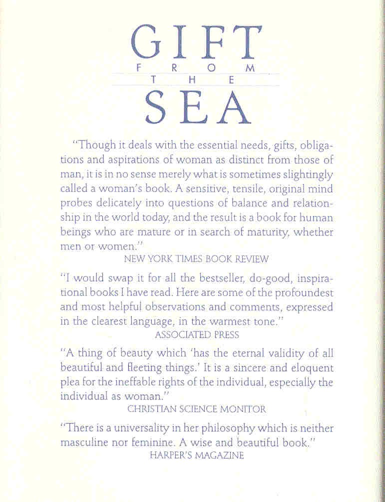 LINDBERGH, ANNE MORROW - Gift from the Sea