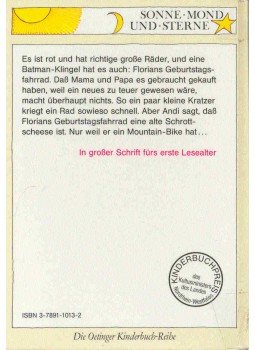Boie, Kirsten - Geburtstagsrad mit Batman-Klingel Boie, Kirsten - Geburtstagsrad mit Batman-Klingel, null 1991 antikvár könyv