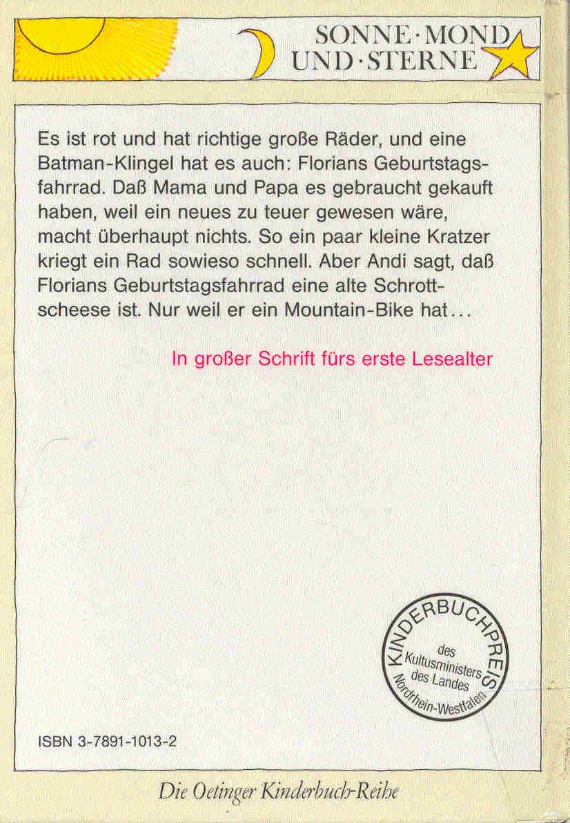 Boie, Kirsten - Geburtstagsrad mit Batman-Klingel