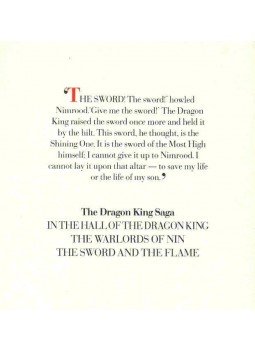 Lawhead, Stephen - The Dragon King Saga #3 - The Sword and the Flame Lawhead, Stephen - The Dragon King Saga #3 - The Sword and the Flame, null 1988 antikvár könyv