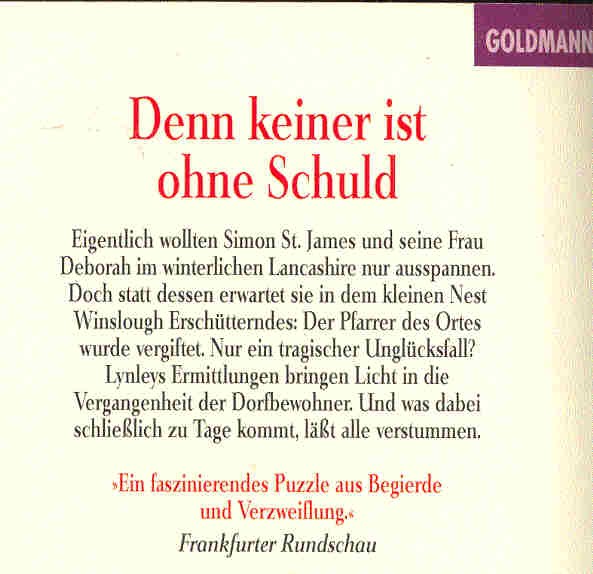 Elizabeth George - Denn keiner ist ohne Schuld