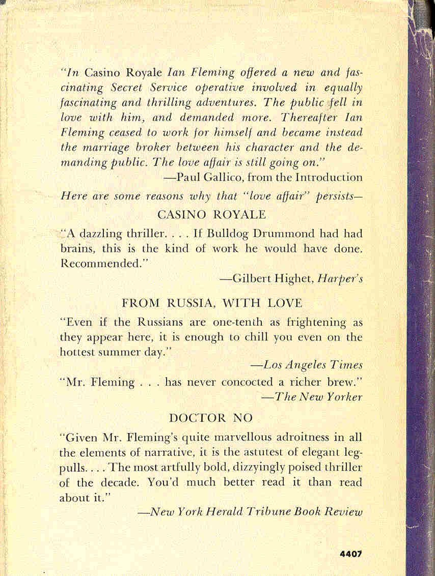 Ian Fleming - Gilt-edged Bonds - Casino Royale, From Russia with Love, Doctor No