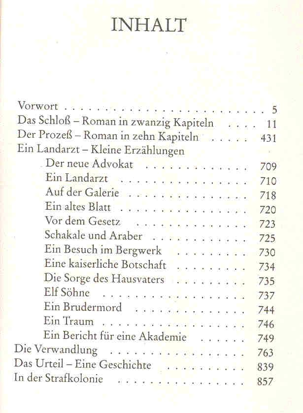 Franz Kafka - Romane und Erzählungen