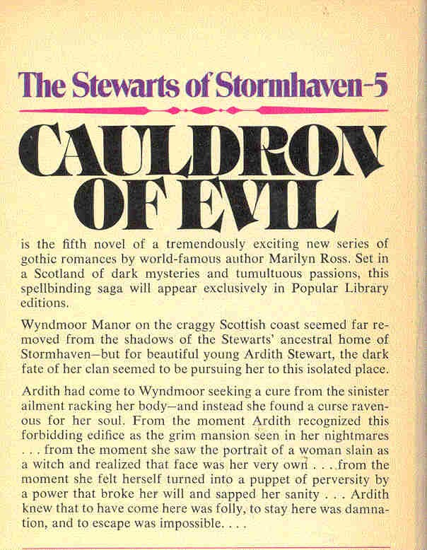 Ross, Marilyn - Cauldron of Evil